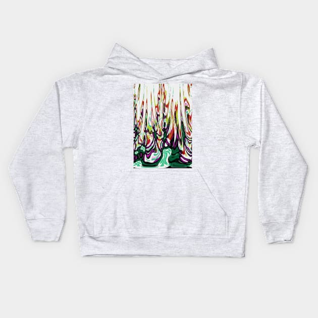 Garden Flames Kids Hoodie by ninasilver